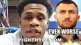 DEVIN HANEY SENDS LOMACHENKO quotEVEN WORSEquot WARNING ON BEATING KEEPS IT 100 ON quotKNOCK EM DOWNquot CLASH [upl. by Inahs]