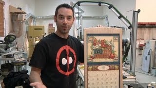 163  How to Build a Calendar Frame Part 2 of 2 [upl. by Atteugram]