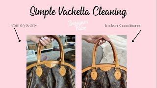 How to clean Louis Vuitton Vachetta Leather [upl. by Anuahsed]