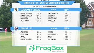 The Smash  Bowl Final  Kings Hill CC The Hundred v Sevenoaks RFC Sixers [upl. by Raknahs372]