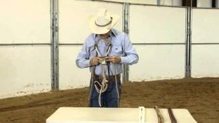 Dennis Moreland Tack Learn How To Tie Your Hackamore Rein to Hackamore [upl. by Notgnilra]