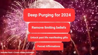 DEEP PURGING FOR NEW YEAR ✨️ remove limited beliefs access past life gifts ✨️ rootcrown requested [upl. by Hadeis264]