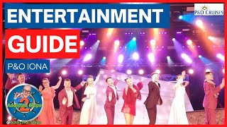 PampO Iona Entertainment Guide 2023 pandocruises iona entertainment [upl. by Ecilayram757]