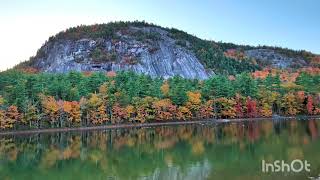 ECHO LAKE STATE PARK FALL COLOURS NEW HAMPSHIRE VISITINGUSA [upl. by Mcloughlin612]