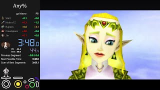 Ocarina of Time Any Speedrun in 347900 WR [upl. by Yderf230]