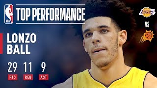 Lonzo Ball Completes A Near Triple Double in Lakers Win  29 Points 11 Rebounds 9 Assists [upl. by Alis]