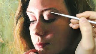 Oil Painting Time Lapse  Shadow Portrait [upl. by Anauqahc]