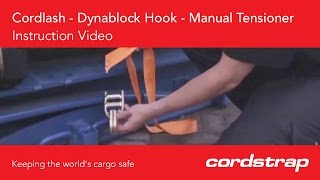 Cordstrap  9 Cordlash  Dynablock Hook  Manual Tensioner [upl. by Xino843]