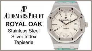 ▶ Audemars Piguet Royal Oak Silver Index REVIEW Stainless Steel  15400STOO1220ST02 [upl. by Lateh]