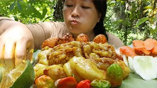 Fatty Mutton fats Curry 5 naga king chillies Northeast naga mukbang [upl. by Siurad520]