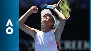 SuWei Hsieh v Agnieszka Radwanska match highlights 3R  Australian Open 2018 [upl. by Anwahsat]