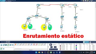 Enrutamiento Estático en Cisco Packet Tracer  CCNA [upl. by Gnof]