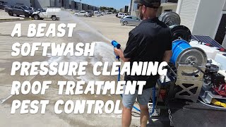 Pressure Cleaning  SoftWash  Roof Treatment System in a Trailer Walk Through [upl. by Yaeger]