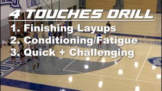 Make Your Players GREAT Finishers With This quot4 Touchesquot Basketball Drill [upl. by Dearborn]