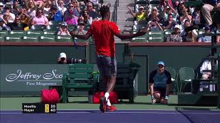 Day 4 Shot of the Day at BNP Paribas Open [upl. by Ahseinod]