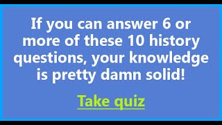 History Quiz [upl. by Relda774]