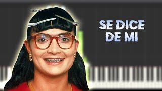 Se dice de mí  Betty la fea BSO  Instrumental Piano Tutorial  Partitura  Karaoke  MIDI [upl. by Rellia]