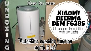 XIAOMI DEERMA DEM F628S  ULTRASONIC HUMIDIFIER  UNBOXING [upl. by Dorthy293]