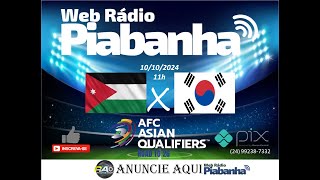 JORDÂNIA X COREIA DO SUL  NARRAÇÃO AO VIVO  ELIMINATÓRIAS DA COPA  ÁSIA  10092024 [upl. by Abner651]