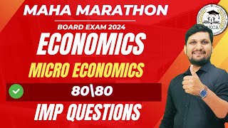 Chap 3A  Economics  MahaRevision  Board Exam 2024  AKCA  64 marks Done  12 Marks [upl. by Narej885]