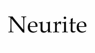 How to Pronounce Neurite [upl. by Rania944]