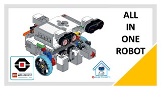 ALL SENSORS IN ONE ROBOT  Ev3 Best Courses Robot With Steps lego houseofrobots legorobotics [upl. by Okikuy]