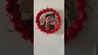 DIY un miroir cerise 🍒 diy diycrafts airdryclay argile [upl. by Ahsyas692]