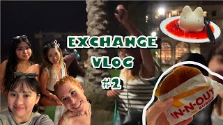 🇺🇸【Exchange Vlog 2】 美國交換日記開學第一天宿舍火警美國學校與台灣的差別meal plan到底是什麼INNOUT漢堡🍔 [upl. by Geraldine]