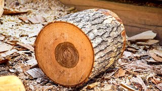 A Whiskey Barrel from an Ash Log DIY  How to make a Wooden Barrel with your own hands [upl. by Ajuna517]