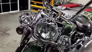 Harley Davidson Softail Heritage Cholo  Detail amp GTECHNIQ CS BLACK [upl. by Brody]