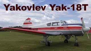 Yakovlev Yak18T Airshow Chotebor 2017 [upl. by Rento]