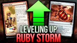 LEVELING UP MODERN STORM Artists Talent in Temur Ruby Storm Combo  Magic The Gathering MTG BLB [upl. by Emmer]