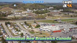 Edmundston New Brunswick Canada Aerial View [upl. by Eelarat434]