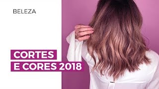 Cabelos cortes e cores que vão pegar em 2018  CAMILA GAIO [upl. by Airetnuhs]