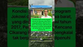 kondisi program rumah murah jokowi di cikarang terbengkalai tak berpenghuni beritaterbaru [upl. by Nivad]