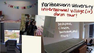 northeastern university dorm room tour 2022  international village [upl. by Eiramanin]