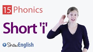 English Phonics Short i Vowel Sound [upl. by Whitcher]