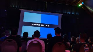 Solution 42 a 4 kilobyte Commodore 64 demo by Cycleburner  premiere with live audience at X2024 [upl. by Theresina]