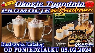 𝐁𝐈𝐄𝐃𝐑𝐎𝐍𝐊𝐀 🐞 Nowa Gazetka Od 05022024  Okazje i promocje tygodnia w Biedronce – Katalog Biedronki [upl. by Kedezihclem]