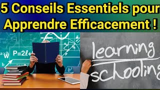 Étudier Moins Apprendre et Retenir Plus de Connaissances  5 Secrets pour Optimiser Votre Temps [upl. by Derayne]