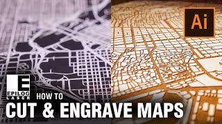 How To Laser Cut amp Engrave City Maps  Adobe Illustrator [upl. by Banquer]