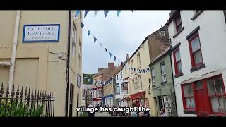 Scenic Aerial Tour Of Staithes North Yorkshire [upl. by Irwin638]