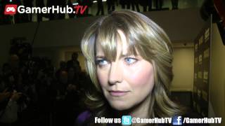 Lucretia Actress Lucy Lawless Talks War of the Damned And Spartacus Legends Game [upl. by Rawley]