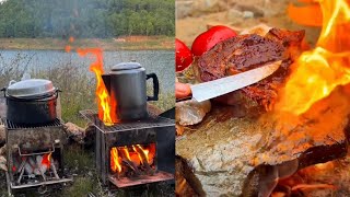 How to Make PERFECT Chicken Kebabs Outdoor🔥asmr kebabrecipecooking outdoors [upl. by Sucramraj703]