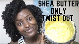 WHIPPED SHEA BUTTER ONLY TWIST OUT MOISTURIZED NATURAL HAIR mycrownofcurls [upl. by Pack]