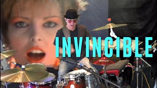 Pat Benatar  Invincible  Drum Cover Video 80s Remixed [upl. by Ennaear195]