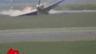 Raw Video Crash Landing at German Air Show [upl. by Nylram52]