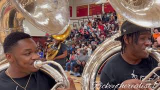 Norfolk State University Vs Hampton University Tuba Battle 2022  Bodacious Basses Vs Low Down [upl. by Wojcik]