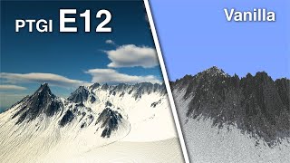 SEUS PTGI E12 vs Vanilla Minecraft 4K60FPS [upl. by Ecnar]