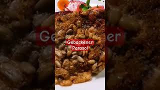 gebackener parasol pilze vegetarischerezepte einfachkochen lecker [upl. by Reamonn]